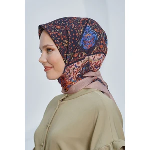 Scarf Diamond Eşarp - Diamond Harmony Black Ipeksi Eşarp 4316