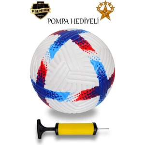 ALASTOR Profesyonel Futbol Topu Pompa Hediyeli Dikişli Futbol Topu Sert Zemin Halı Saha Futbol Topu