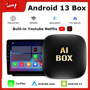 Akıllı Multimedya Kutusu Android 13 16GB Kablosuz Carplay Ai Box Youtube Netflix Google Playstore Wifi