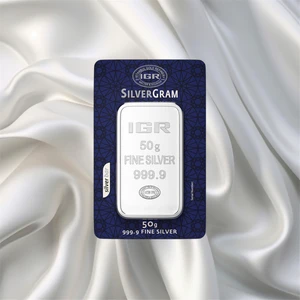 LEVA GOLD 50 gr Iar Gümüş Külçe