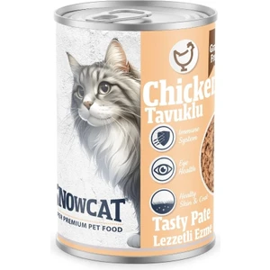 Snow Cat Premium Kıyılmış Tavuk Etli Kedi Konservesi 12 ADET*400 G
