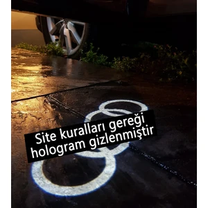 Audi A4 Kapı Altı Logo Aydınlatma Karşılama Aksesuar LED