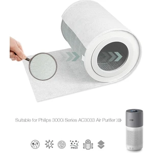 10 Adet Philips FY3430/30 - AC3033 Hava Temizleyici Uyumlu Toz Tutucu Ön Filtre