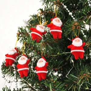 Patladı Gitti Yılbaşı Ağaç Süsleme Seti 4.5 cm Noel Baba 6 Lı