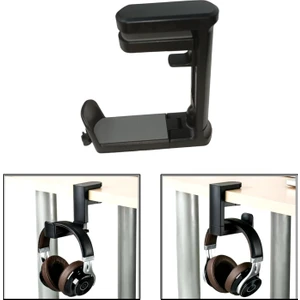 Masaya Monte Ayarlanabilir 360 Derece Döner Oyuncu Kulaklık Eşya Vb. Tutucu Stand