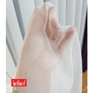 Ütü Istemez Ağır Gramajlı Kırışmaz Balık Sırtı Desen 1/3 Sık Pileli Tül Perde