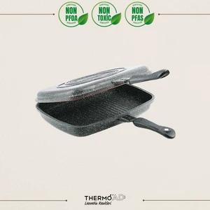 ThermoAD | Balık Tava | Ayrılabilir 2 Parça | 36 cm | Gri