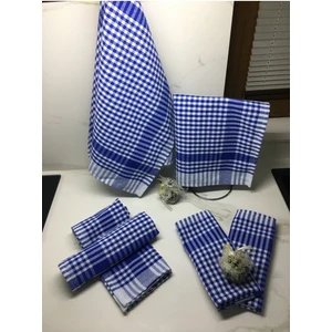 Koza Mix 4' lü Mavi Mutfak Kurulama Bezi Alman Peçetesi