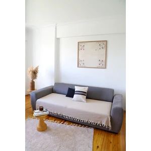 Yıldız Küçük Çekyat Örtüsü Bej 115X200 cm