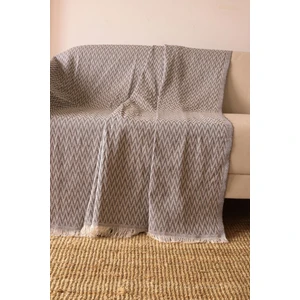 Koza Mix Çekyat Örtüsü Antrasit 210X175 cm Koyugri