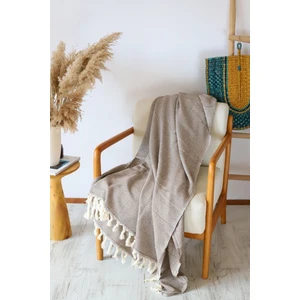 Koza Mix Çekyat Örtüsü Kahverengi 180X210 cm Koltuk Örtüsü