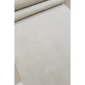 Sarar Assos Kaymaz Tabanlı Kesme Kabartmalı Salon Koridor Mutfak Hali Açık Bej