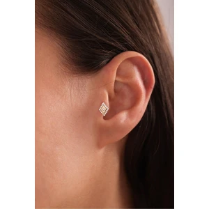 Taşlı Mekik Tragus Küpe