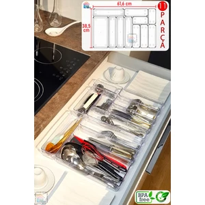 Color House Yeni 11'li Set Modüler Organizer Mutfaklarda Çekmece Içi Kaşıklık