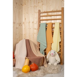 Unisex Renkli %100 Pamuk 6'lı Çok Amaçlı Müslin Bez, Örtü, Battaniye Seti - 75x75 cm