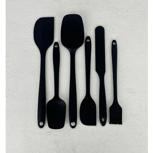6'lı Silikon Spatula Seti Siyah