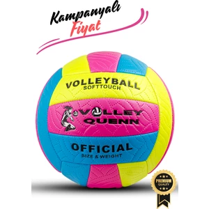 Voleybol Topu Iç ve Dış Mekan Uyumlu Dikişli 5 Numara Renkli
