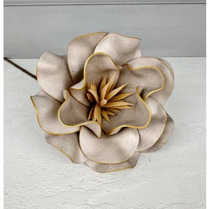 Lateks EVA Çiçek Vizon Renkli Tek Dal 48 cm Uzun Ömürlü Dekoratif Aksesuar