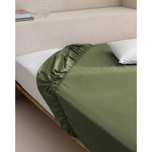 Madame Coco Manon King Size Plus %100 Pamuk Ranforce Lastikli Çarşaf - Haki