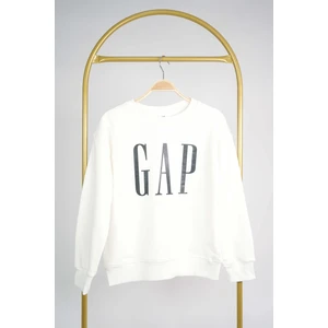 Miniko Kids Kız Erkek Bisiklet Yaka Gap Baskılı Manşetli Pamuk Sweat