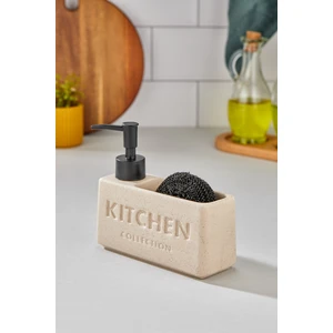 Beton Görünümlü Mutfak Sıvı Sabunluk ve Süngerlik - Modern ve Şık Tasarım