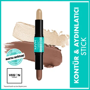 Nyx Professional Makeup Wonder Stick Çift Taraflı Krem Kontür & Highlighter Stick - Universal Light