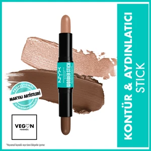 Nyx Professional Makeup Wonder Stick Çift Taraflı Krem Kontür & Highlighter Stick - Medium