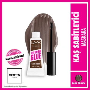 Nyx Professional Makeup The Brow Glue Instant Brow Styler Kaş Sabitleyici Maskara - Dark Brown