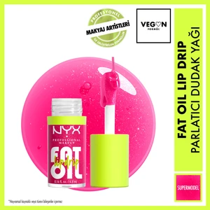 Nyx Professional Makeup Fat Oil Lip Drip Parlatıcı Dudak Yağı - Supermodel