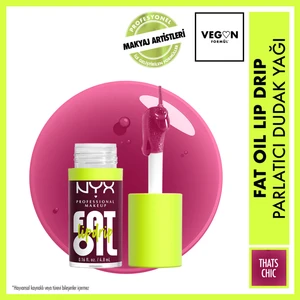 Nyx Professional Makeup Fat Oil Lip Drip Parlatıcı Dudak Yağı - Thats Chic