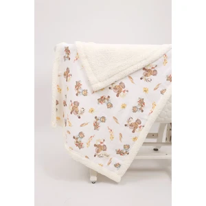 Puffy Bebek Battaniyesi 70x100 cm Koyun Tüylü Müslin Battaniye  - ZTPUF00