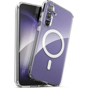 Samsung Galaxy S24 Fe Kılıf Kamera Çıkıntılı Magsafe Wireless Şarj Sert Şeffaf Kapak