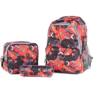 Cambridge Polo Club Kırmızı Araba Desenli Üçlü Okul Seti 2079.347