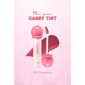 MISSHA Uzun Süre Kalıcı, Parlak Bitişli, Su Bazlı Tint A'PIEU The Pure Candy Tint (No.02 Strawberry)