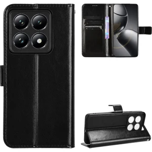 Xiaomi Mi 14T Pro Rfıd Engellemeli Kredi Kartı Tutuculu Cüzdan Kılıf, Pu Deri Folio Flip Ayak Koruyucu Darbeye Dayanıklı Kılıf (Yurt Dışından)