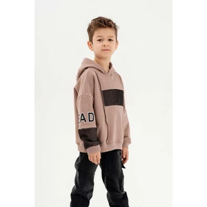 Gold Class Kidswear Kapüşonlu Ribanalı Pamuk Erkek Çocuk Sweatshirt
