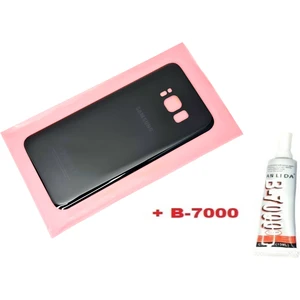 Samsung Galaxy S8 Arka Pil Batarya Kapağı (CAM+B-7000) Siyah