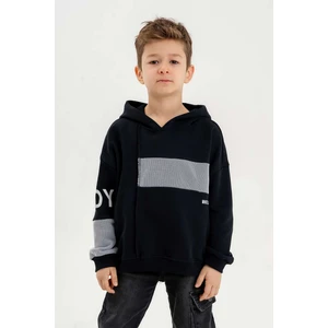 Gold Class Kidswear Kapüşonlu Ribanalı Pamuk Erkek Çocuk Sweatshirt