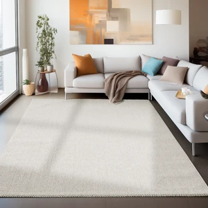 My Deco Carpet Bukleli Krem Lup Halı Oturma Odası Salon Mutfak Balkon Antre Yolluk Halısı