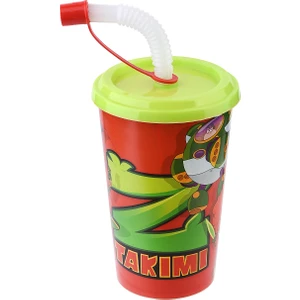 Lisanslı Kapaklı Pipetli Bardak 400 Ml.