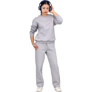 ERDEM KIDS Kız-Erkek Çocuk 3 Iplik Şardonlu Içi Pamuklu Basic Bisiklet Yaka Eşofman Takımı
