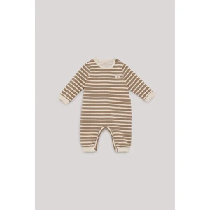 Nebbati Basic Erkek Bebek Bej Tulum