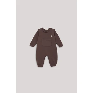 Nebbati Basic Erkek Bebek Kahverengi Tulum