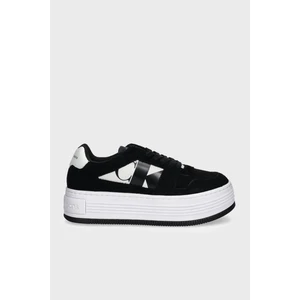 Calvin Klein Logolu Süet Platform Taban Sneaker Ayakkabı YW0YW016040GM Bayan Ayakkabı YW0YW01604 0gm