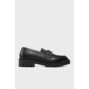 Calvin Klein Logolu Tırtıklı Kalın Taban Loafer Ayakkabı YW0YW016820GJ Bayan Ayakkabı YW0YW01682 0gj
