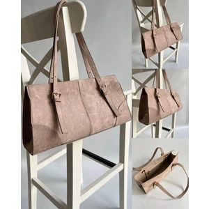 Nobles Jewellery Süet Baget Çanta