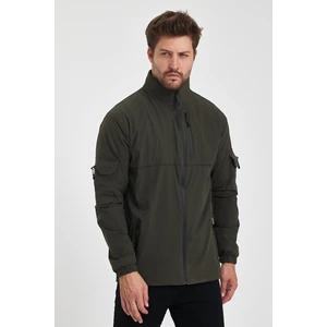 2Five Outdoor Çok Cepli Taktik Likralı Haki Renk Erkek Mevsimlik İnce Mont