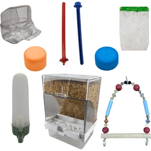 Royalfarmvet Akıllı Yemlik ve Kafes Içi Aksesuarları (9 Parça)