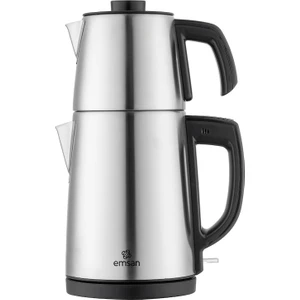 Bella Gusto Çay Makinesi 1,8 l Su Isıtıcı 0,7 l Çelik Çift Demlik Inox Otomatik Kapanma