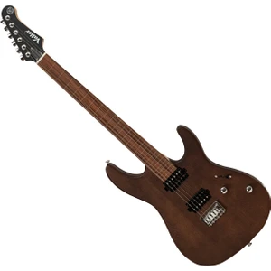 FTS250 Mat Koyu Kahve Okoume Ağacı Hh Perdesiz Elektro Gitar